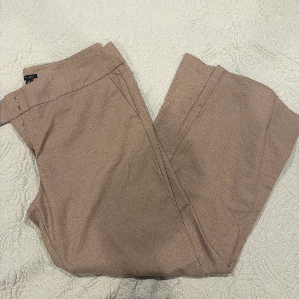 Ann Taylor Tan Wide Leg Pants